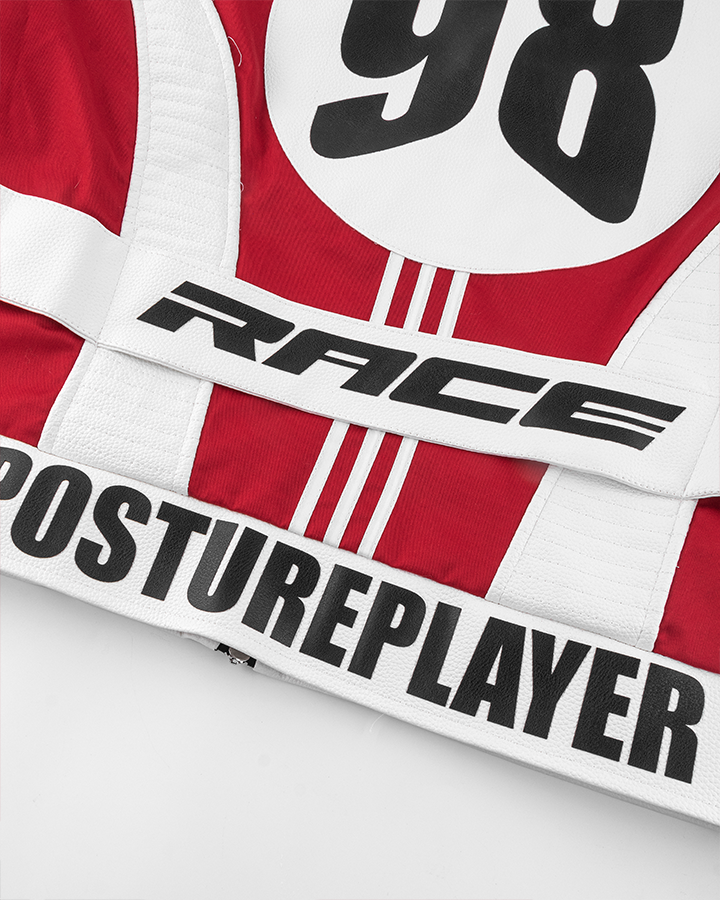 Racing Style Graphic Oversized Jacket