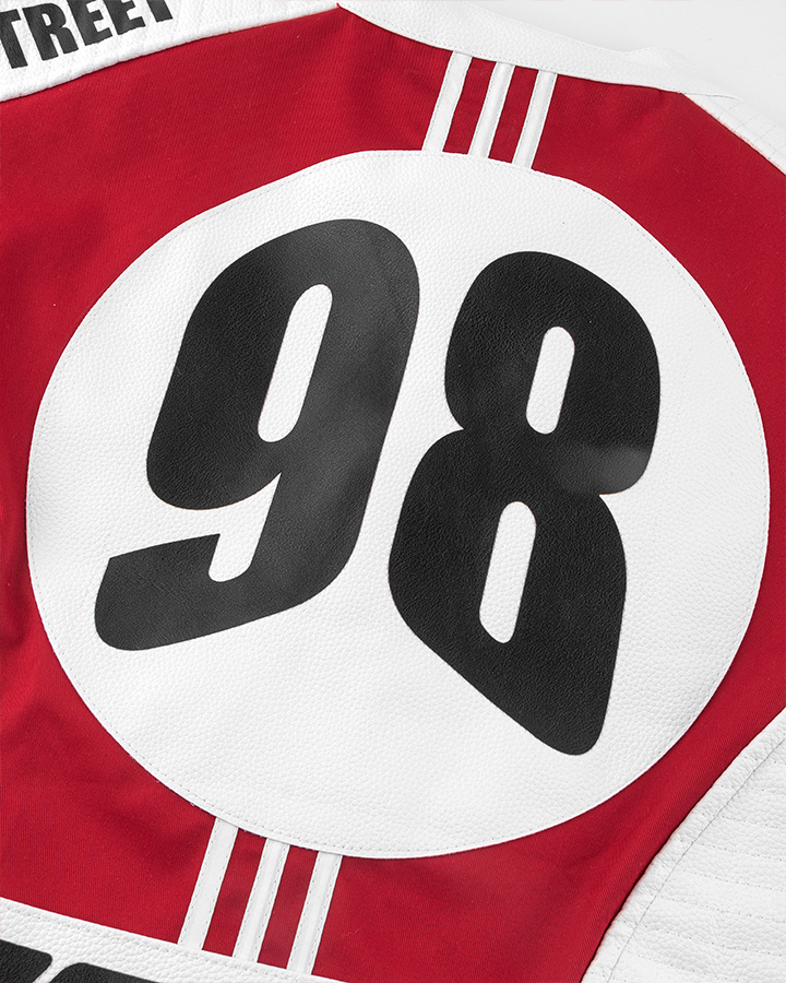 Racing Style Graphic Oversized Jacket