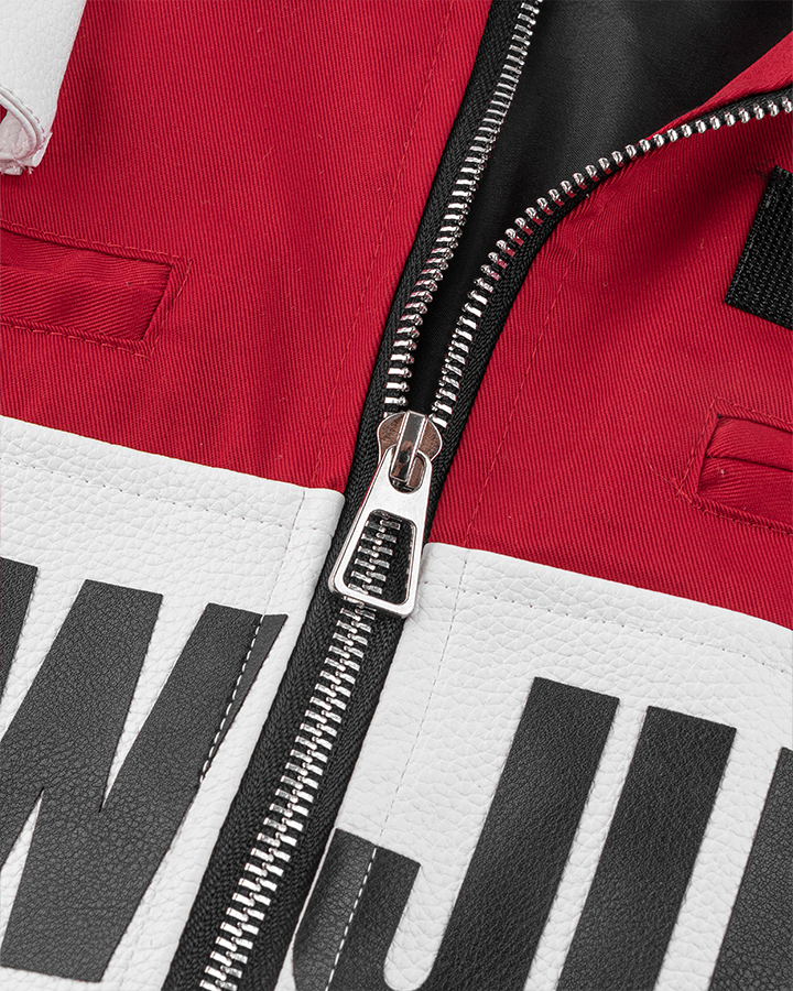 Racing Style Graphic Oversized Jacket