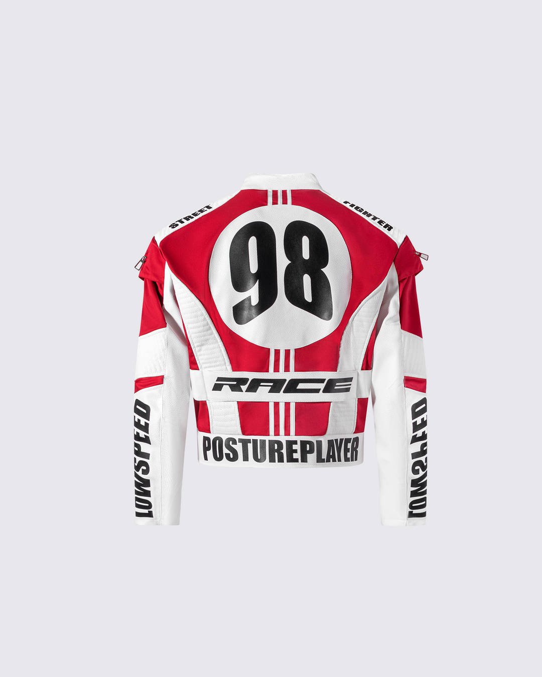 Racing Style Graphic Oversized Jacket