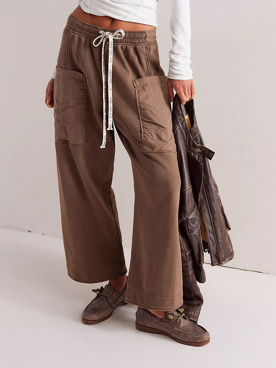 Women's Relaxed Utility Cargo Sweatpants