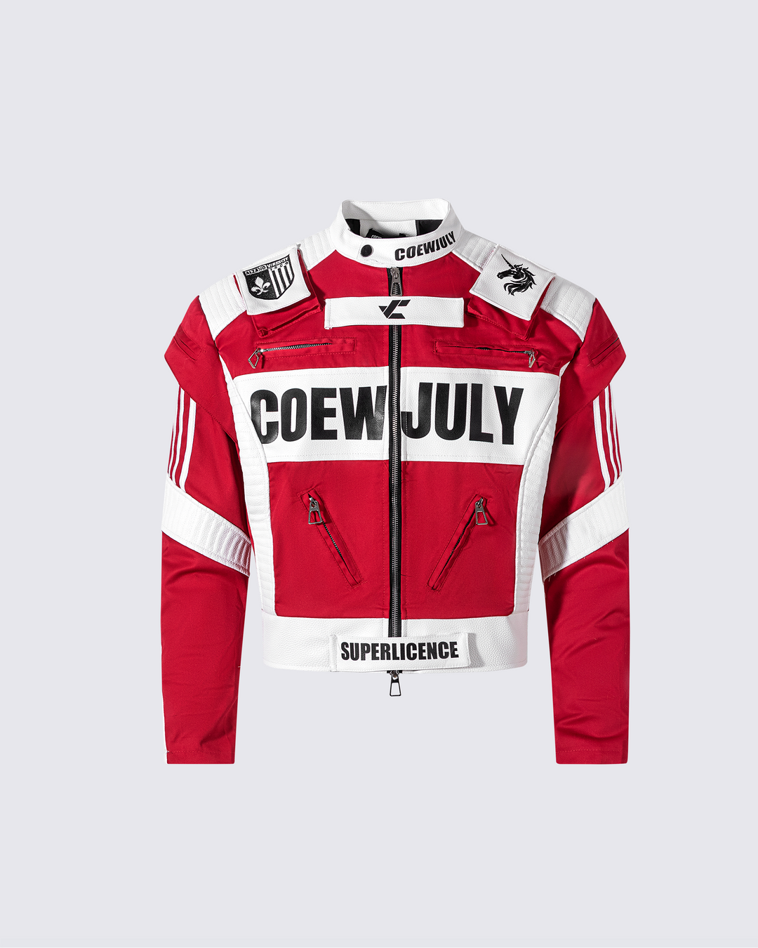 Racing Style Graphic Oversized Jacket