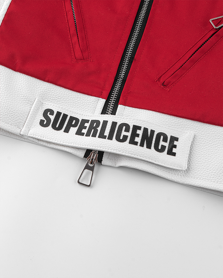 Racing Style Graphic Oversized Jacket