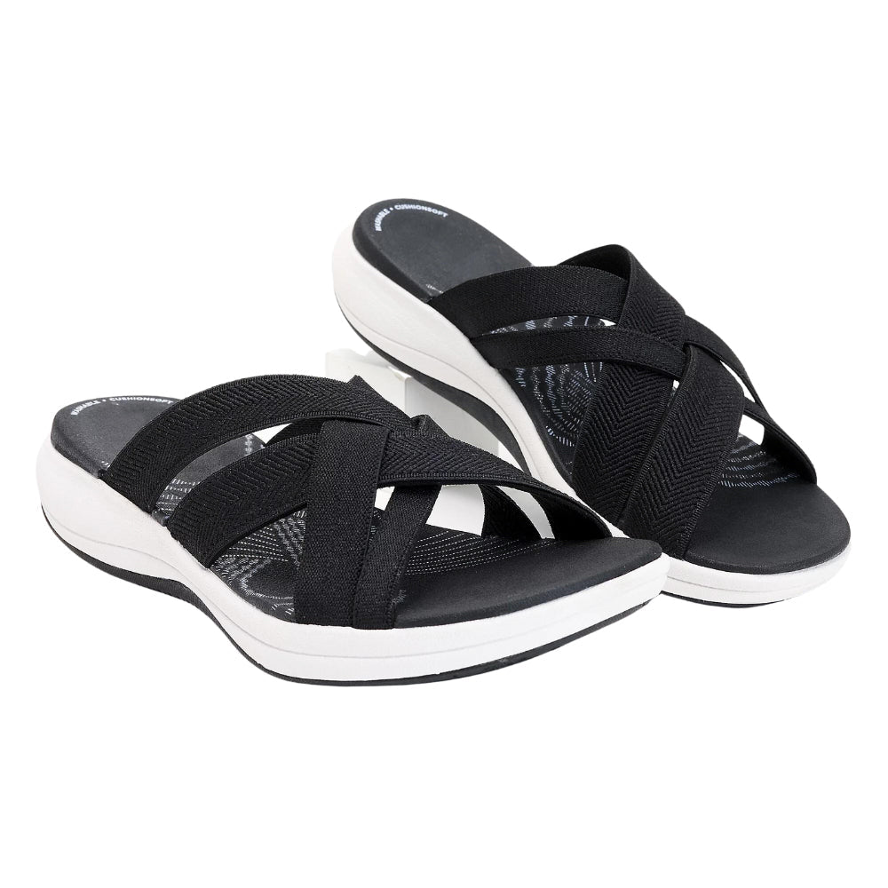 Coastal-Comfort Slip-On Sandals