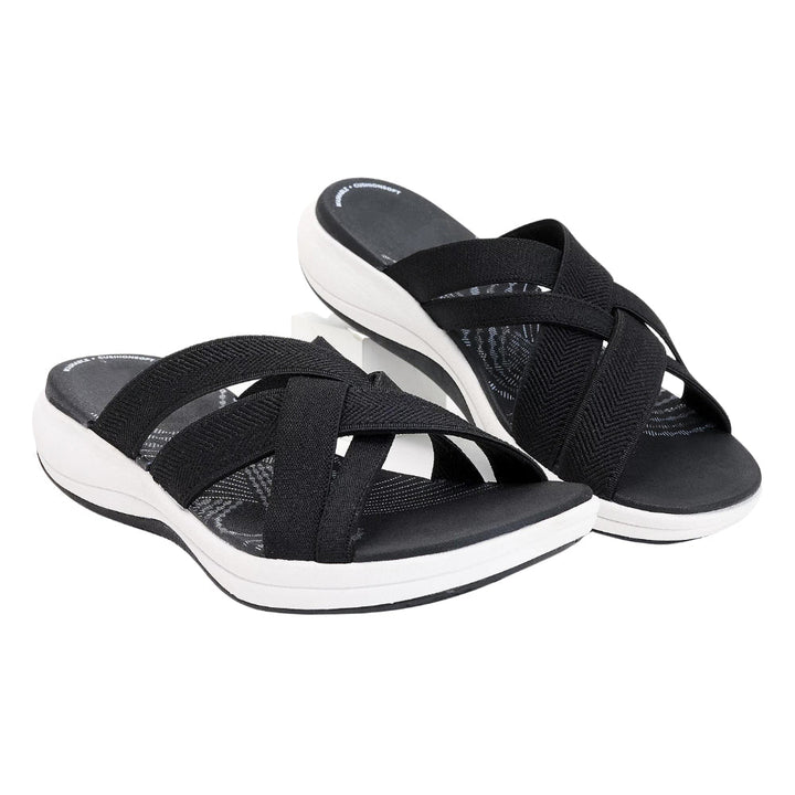 Coastal-Comfort Slip-On Sandals