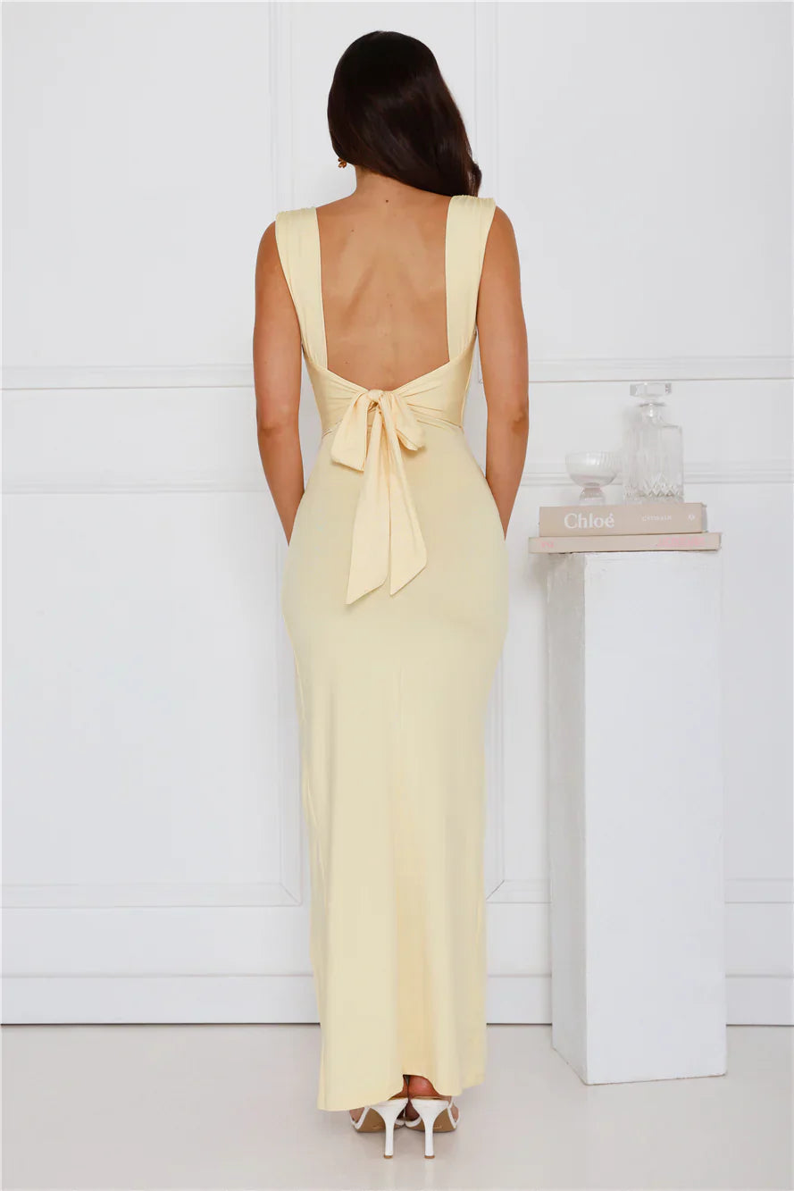 Claire™ Ruched Slit Dress
