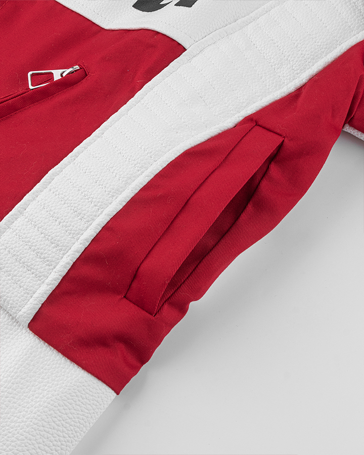 Racing Style Graphic Oversized Jacket