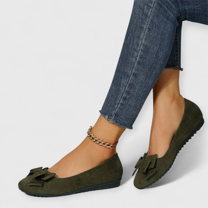 Elise-Bow Front Ballet Flats