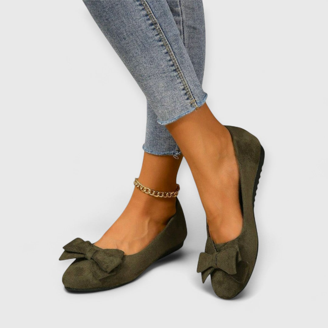 Elise-Bow Front Ballet Flats