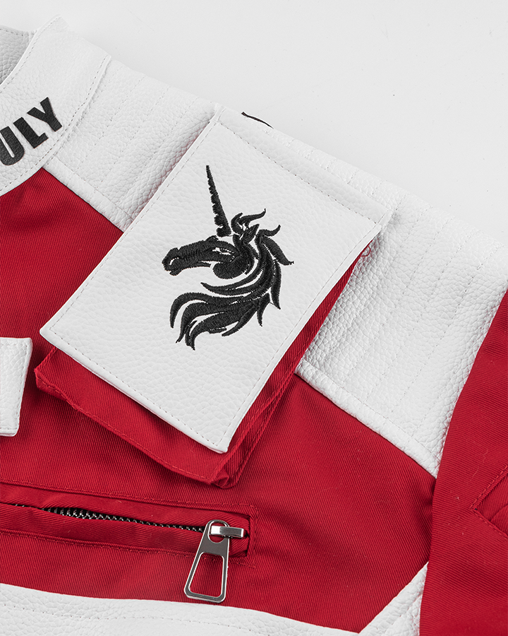 Racing Style Graphic Oversized Jacket