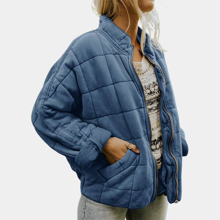 Tessa - Oversized Quilted Zip Jacket