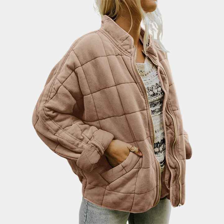 Tessa - Oversized Quilted Zip Jacket