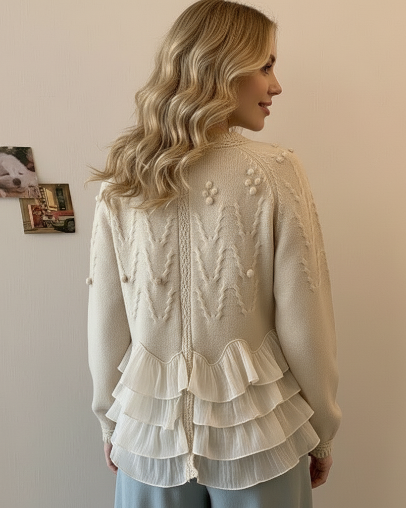 Natalie Ruffle Cardigan