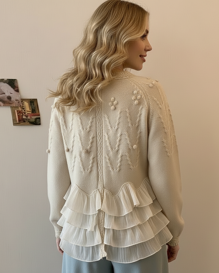 Natalie Ruffle Cardigan