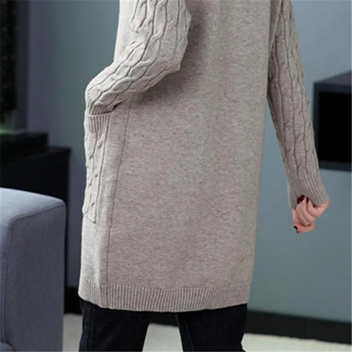 Graciel - Cable Sleeve Knit Cardigan