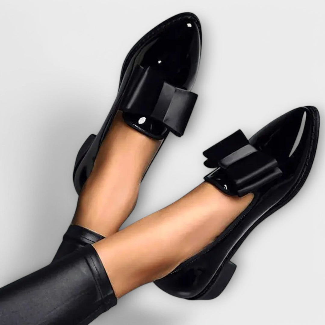 Heidi-Luxe Bow Loafers