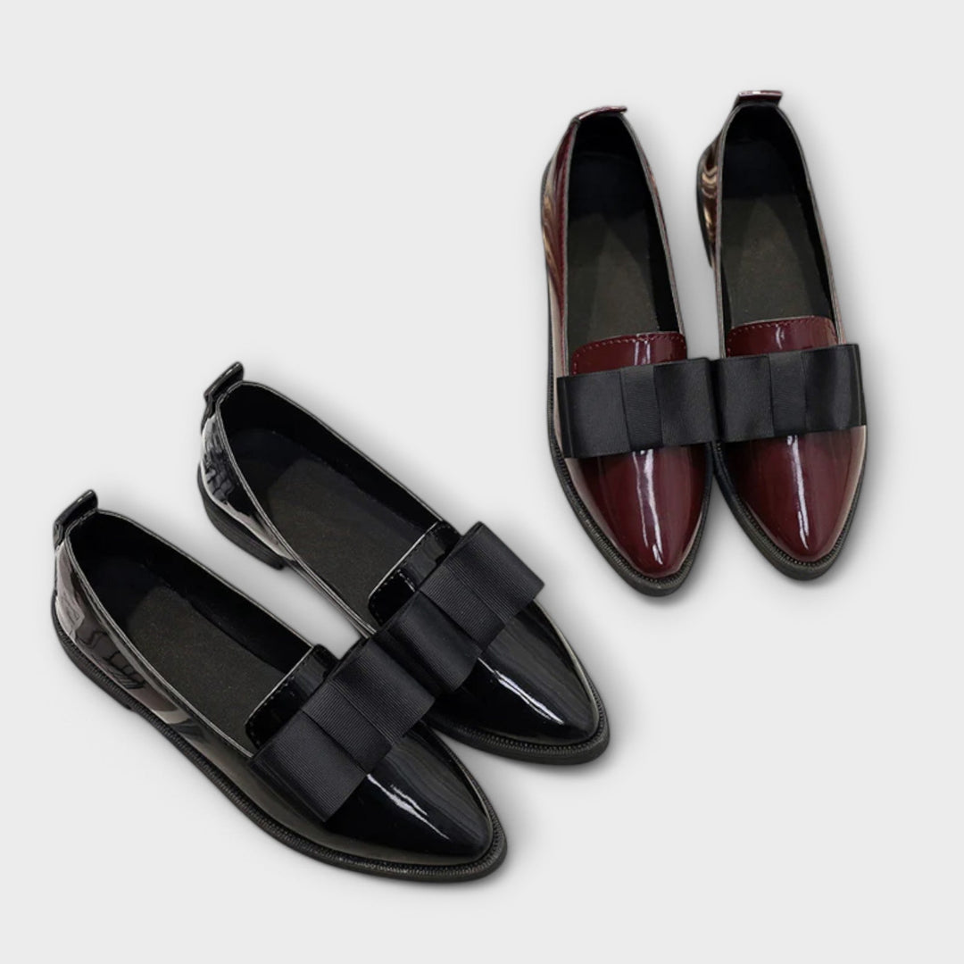 Heidi-Luxe Bow Loafers