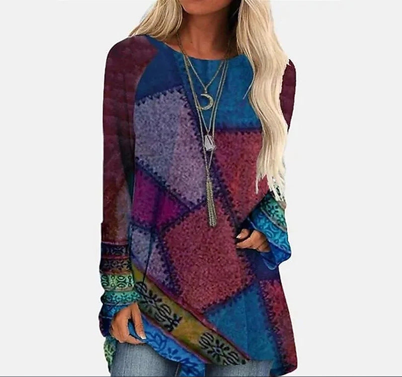 Nova-Boho Patchwork Tunic