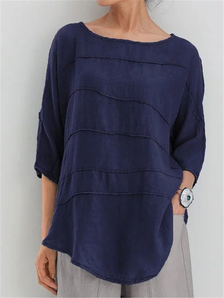 Nadia-Textured Relaxed Blouse