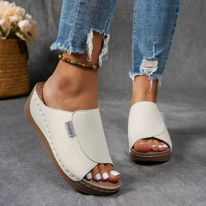 Myra - Comfort Wedge Slide Sandals