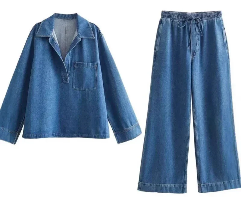 Carmen – Relaxed Collar Lounge Set