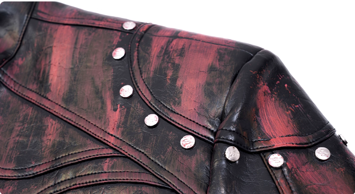 Studded Moto Leather Jacket