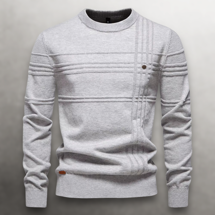 Sullivan Grid-Knit Cotton Sweater