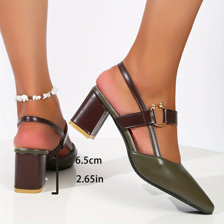 Camilla – Dual Strap Comfort Heel