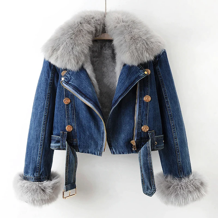 Aurelia – Faux Fur Lined Denim Jacket