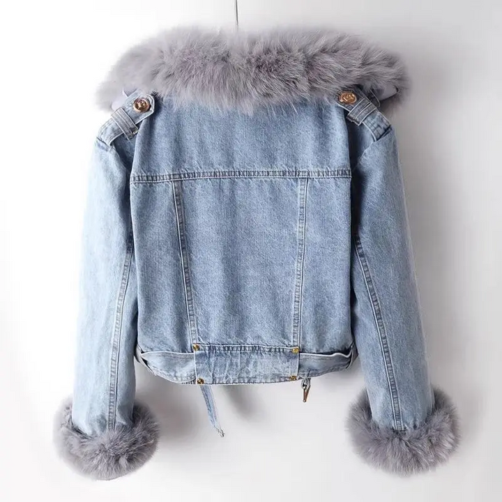 Aurelia – Faux Fur Lined Denim Jacket
