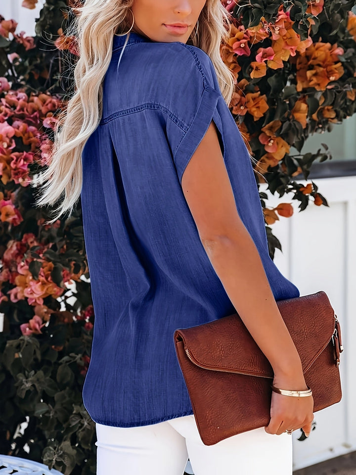 Riley – Soft Roll-Sleeve Button Shirt