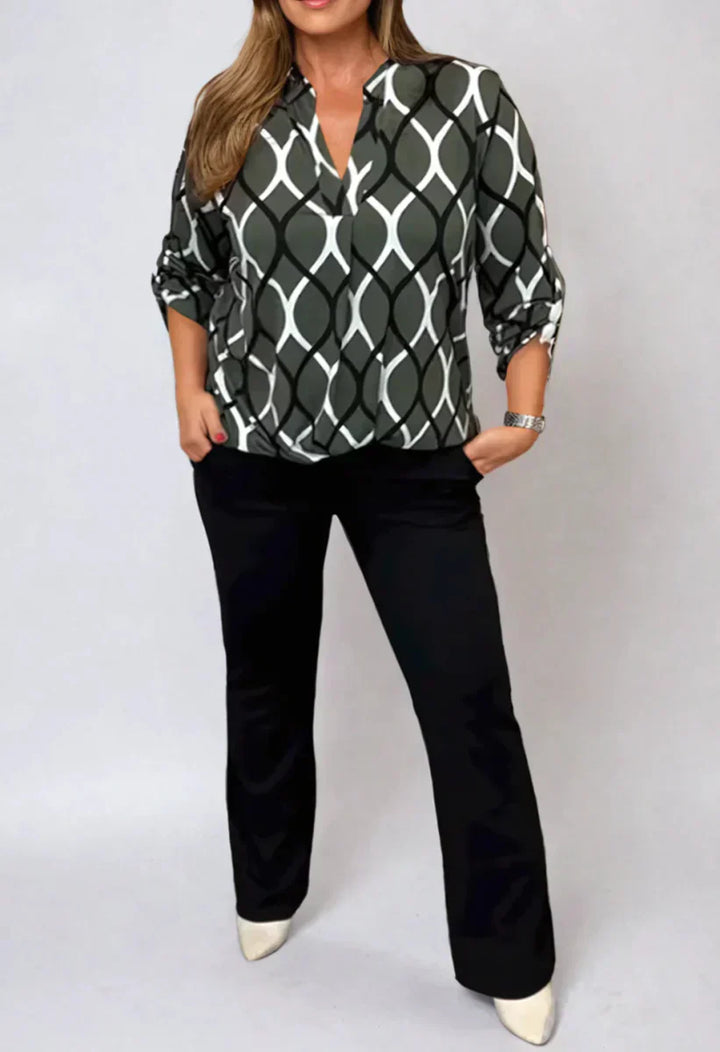 Vivienne - Geolink Popover Blouse