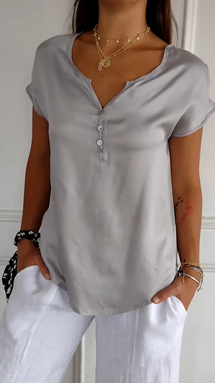 Sienna - V-Neck Blouse
