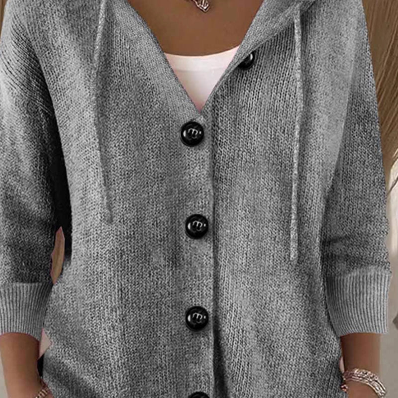 Women’s Solid Color Long Sleeve Cardigan