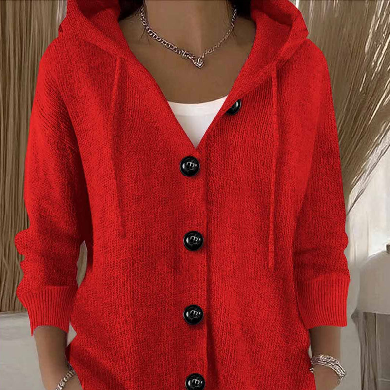 Women’s Solid Color Long Sleeve Cardigan