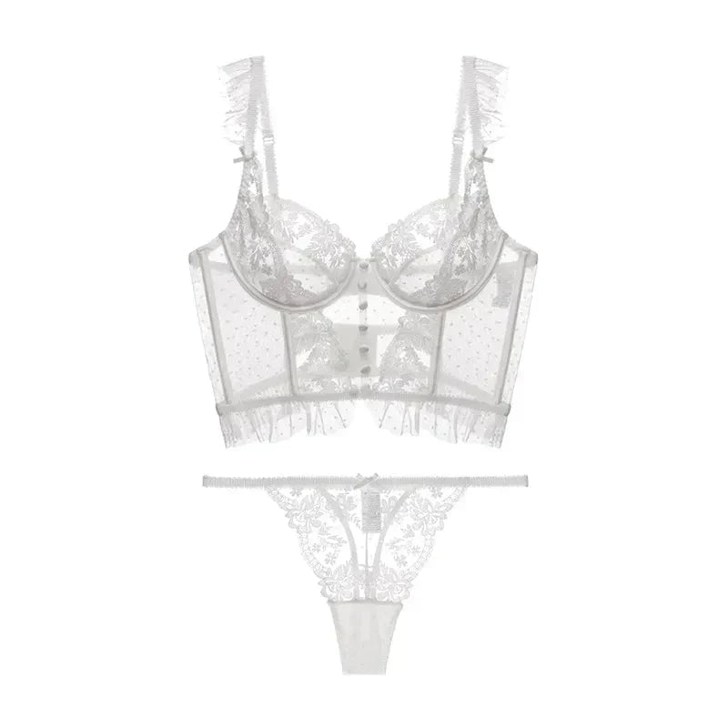Daria - French Lace Push-Up Bra & Panty Set