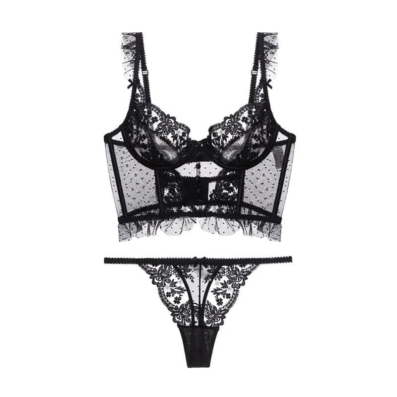 Daria - French Lace Push-Up Bra & Panty Set