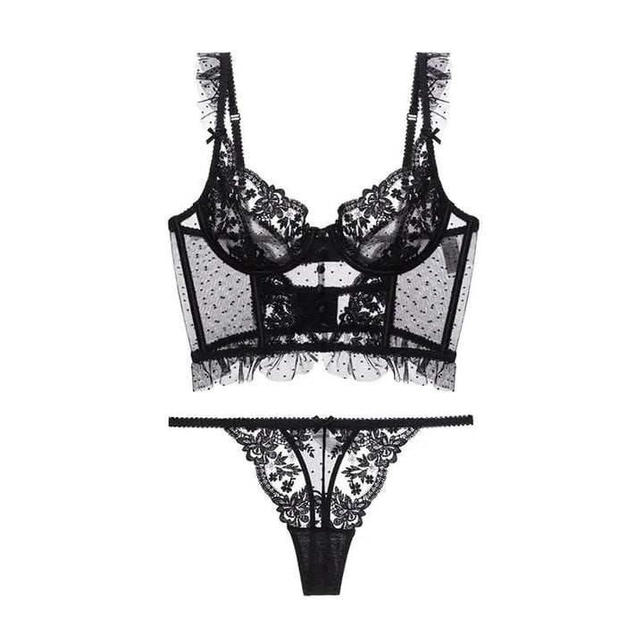 Daria - French Lace Push-Up Bra & Panty Set